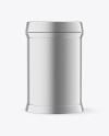 Metallized Plastic Jar Mockup