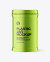 Metallized Plastic Jar Mockup