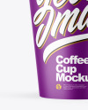 Matte Paper Coffee Cup Mockup