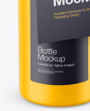 Matte Bottle with Paper Label Mockup