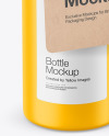 Matte Bottle with Kraft Label Mockup