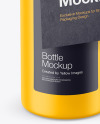 Matte Bottle with Kraft Label Mockup