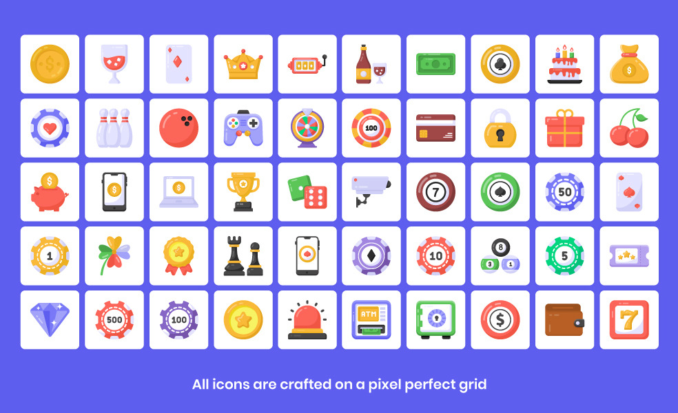 165 Flat Casino Icons 165 Flat Casino Icons
