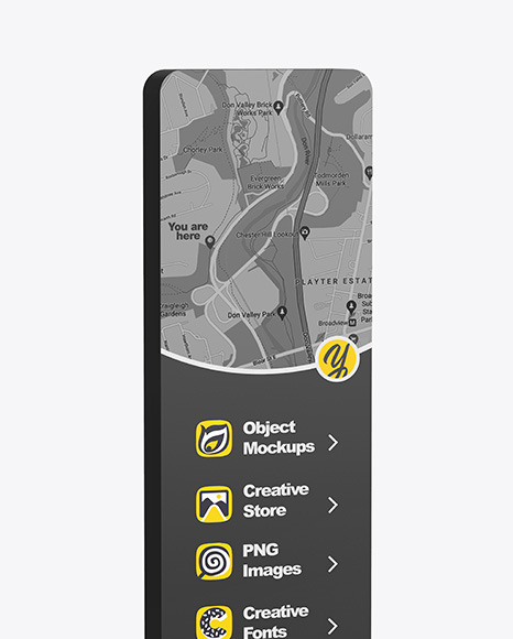 Wayfinding Stand Mockup