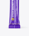 Glossy Stick Sachet Mockup