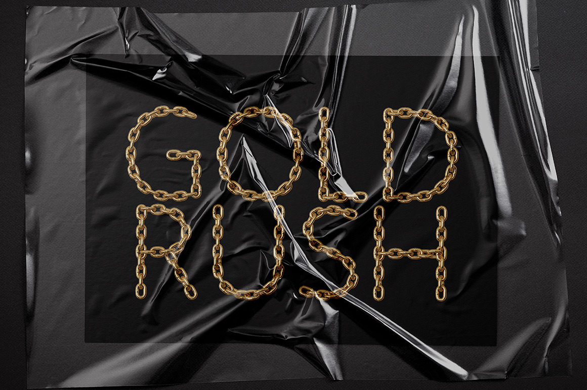 Gold Chain Font