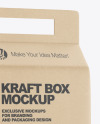 Kraft Box with Tortiglioni Pasta Mockup