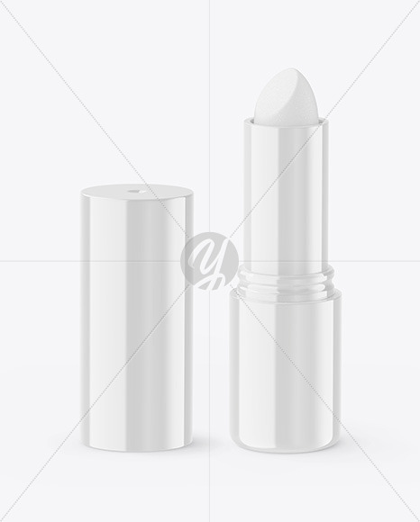 Opened Glossy Lipstick Mockup