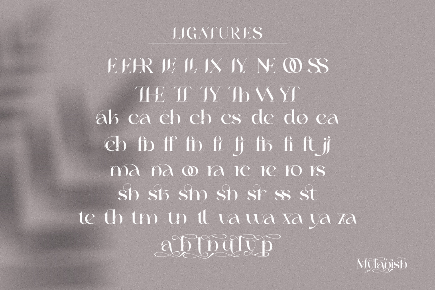 Mylanish_unique modern typeface Mylanish_unique modern typeface
