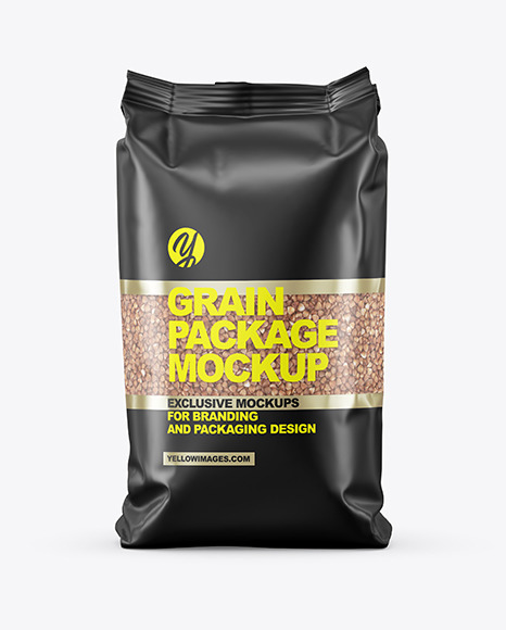 Matte Buckwheat Package Mockup