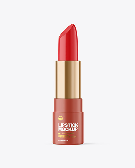 Matte Lipstick Tube Mockup