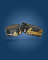 Box with Cosmetic Jar Mockup