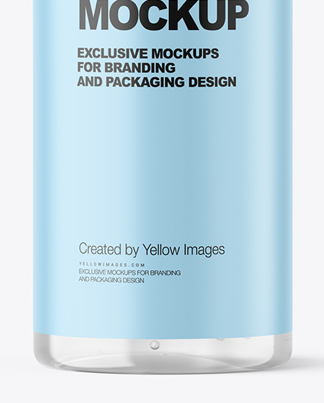 Clear Cosmetic Bottle Mockup Clear Cosmetic Bottle Mockup