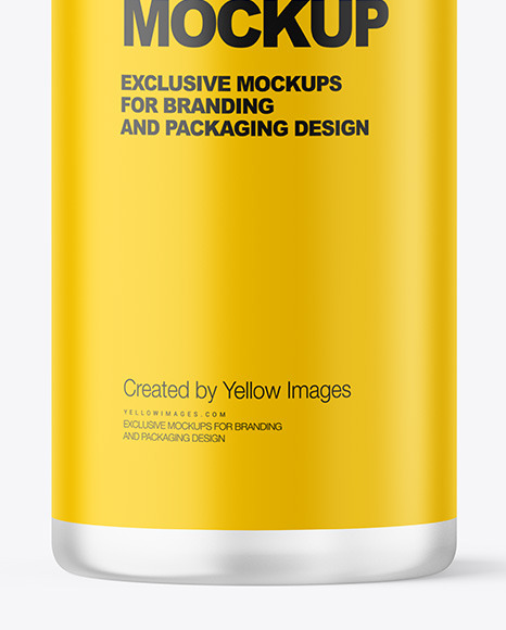 Frosted Cosmetic Bottle Mockup