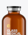 Amber Glass Medical Bottle Mockup