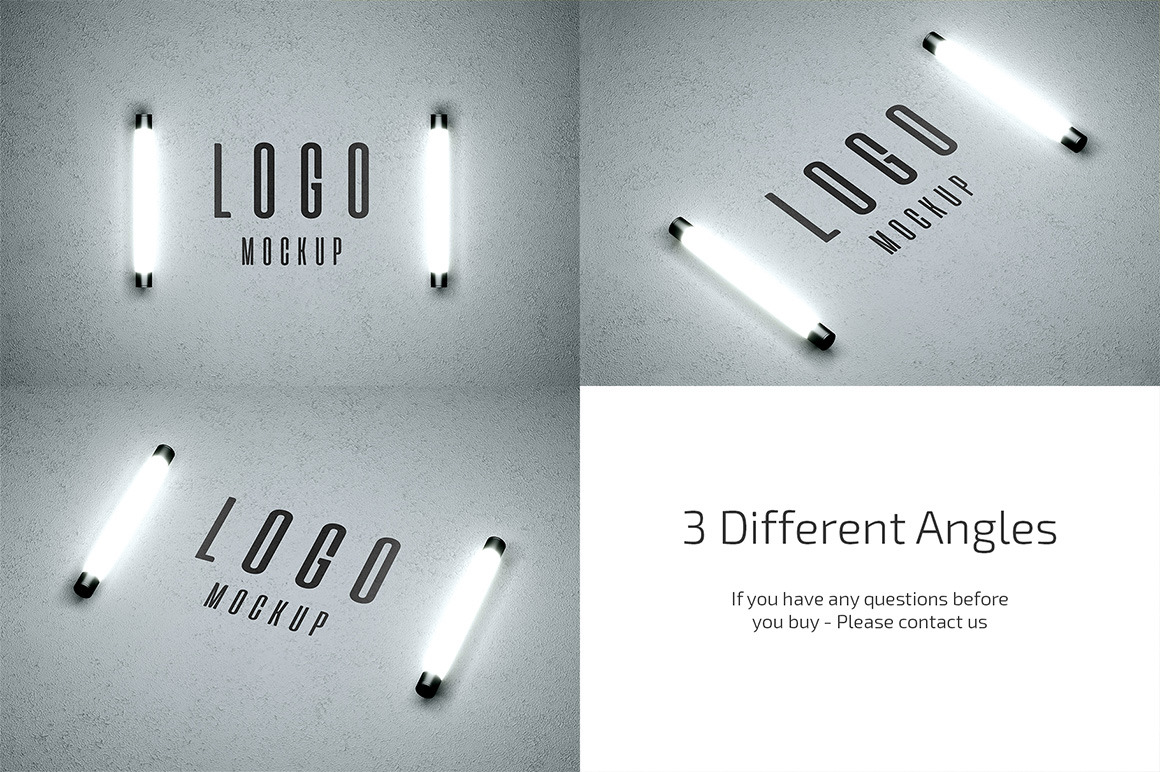 Logo Mockup with Lights Logo Mockup with Lights