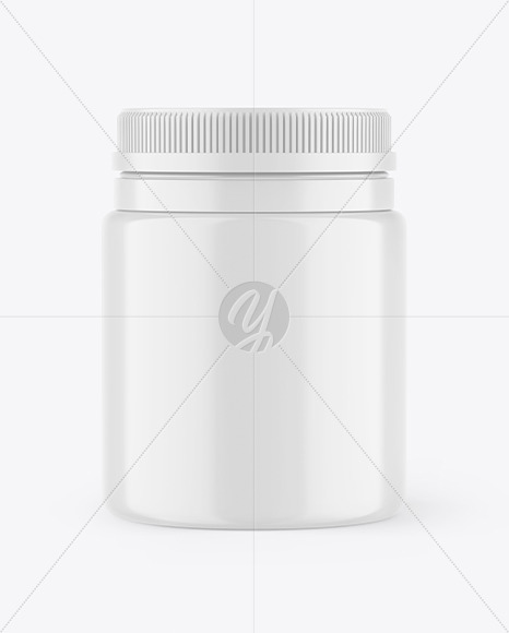 Plastic Medicines Jar Mockup