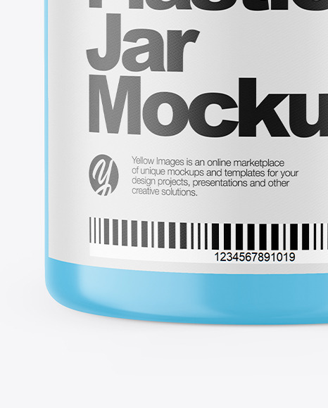 Plastic Medicines Jar Mockup