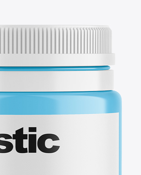 Plastic Medicines Jar Mockup