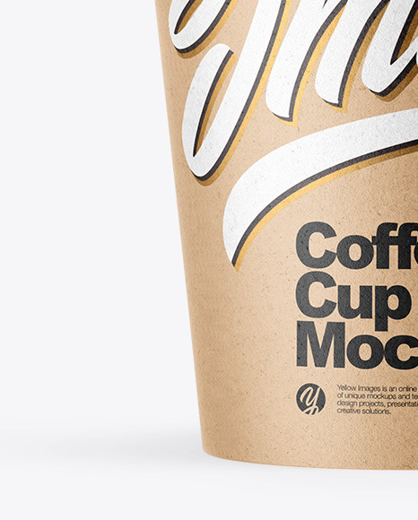 Kraft Coffee Cup Mockup Kraft Coffee Cup Mockup