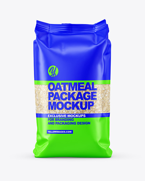 Matte Oatmeal Package Mockup