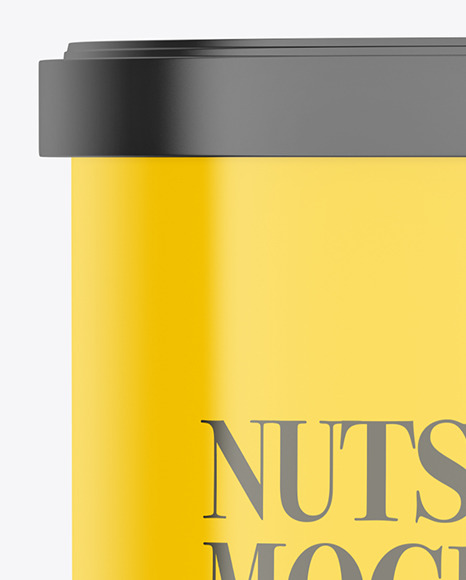 Glossy Nuts Jar Mockup