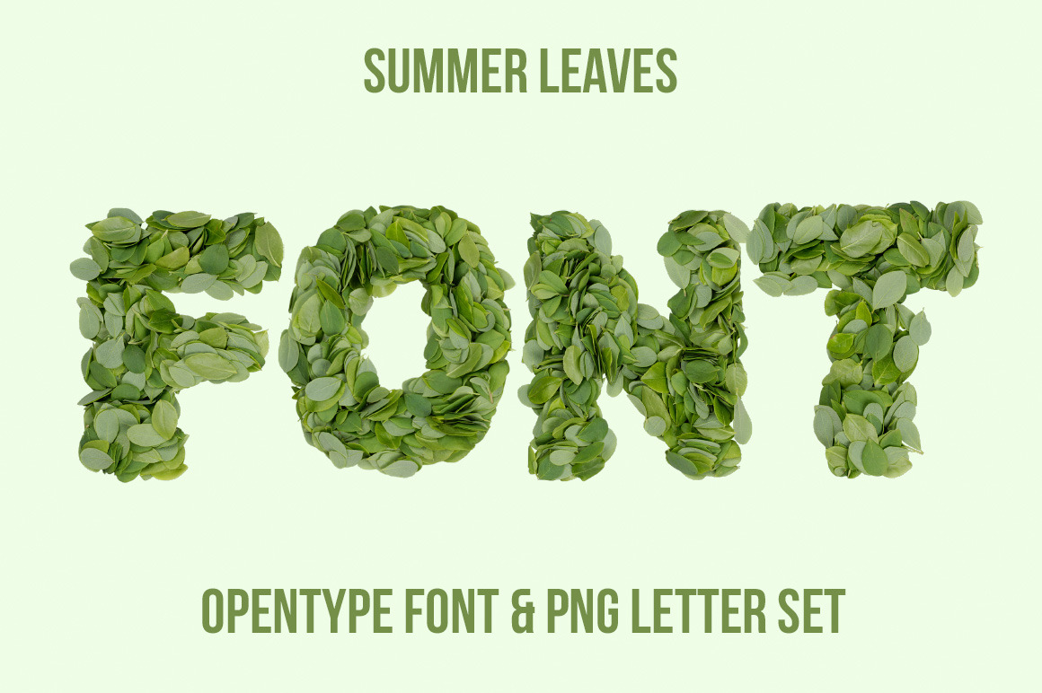 Summer Leaves Font Summer Leaves Font