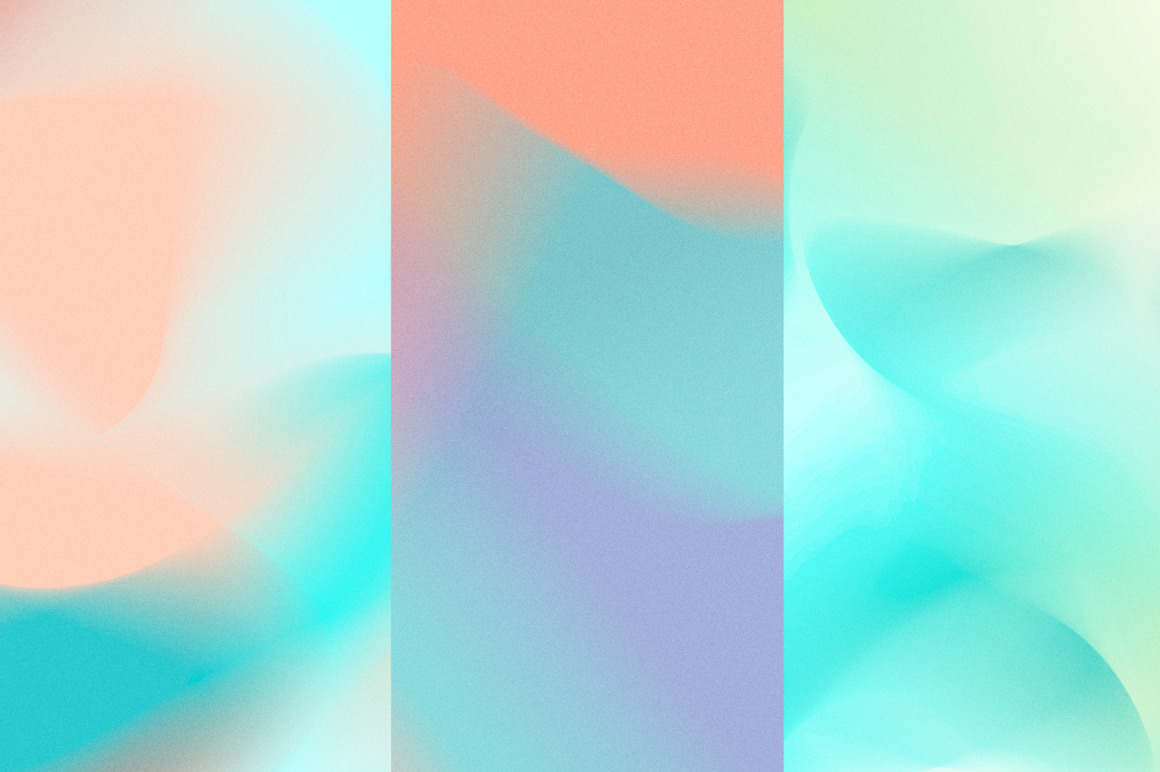 Pastel color gradient collection