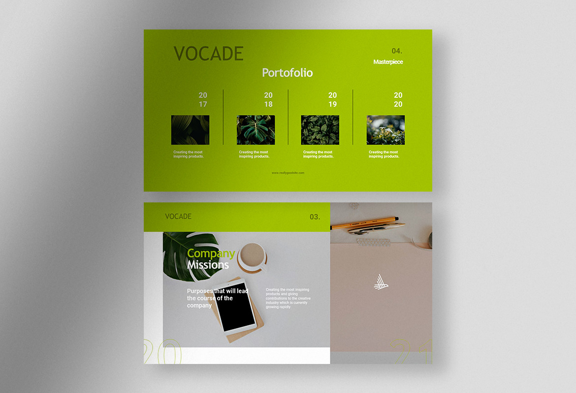 Vocade - Fresh Avocado Professional Corporate Business Presentation