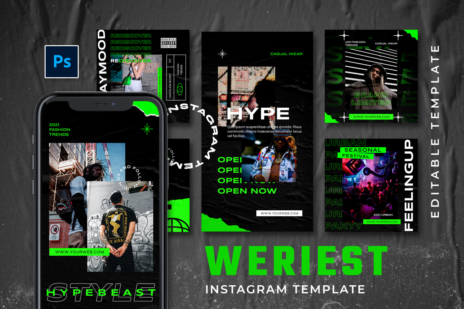 Weriest Instagram Template