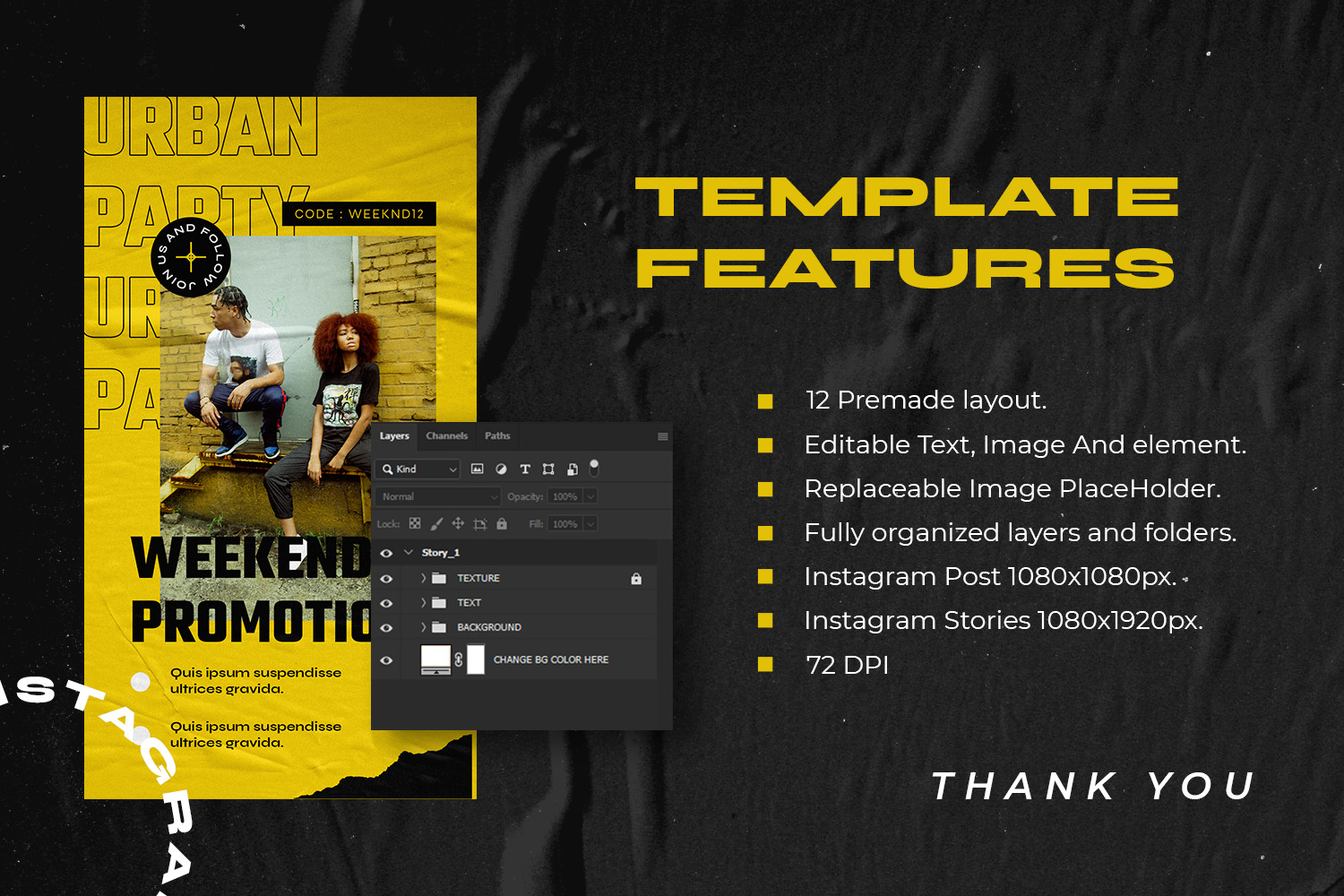 Terriena Instagram Template Terriena Instagram Template