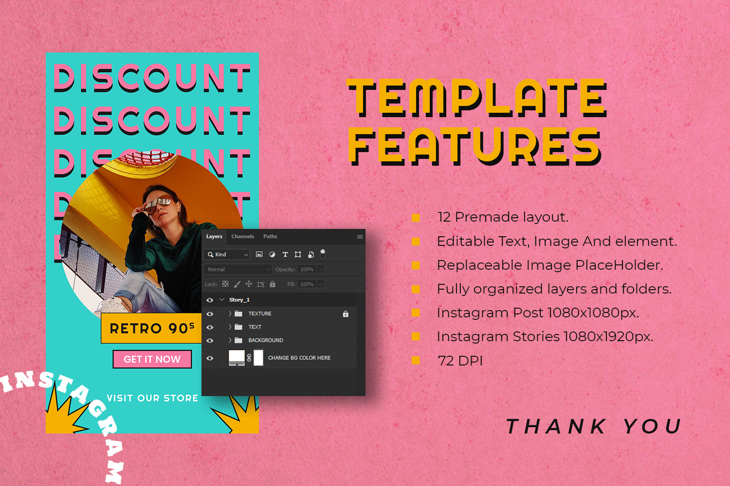 Fresian Instagram Template