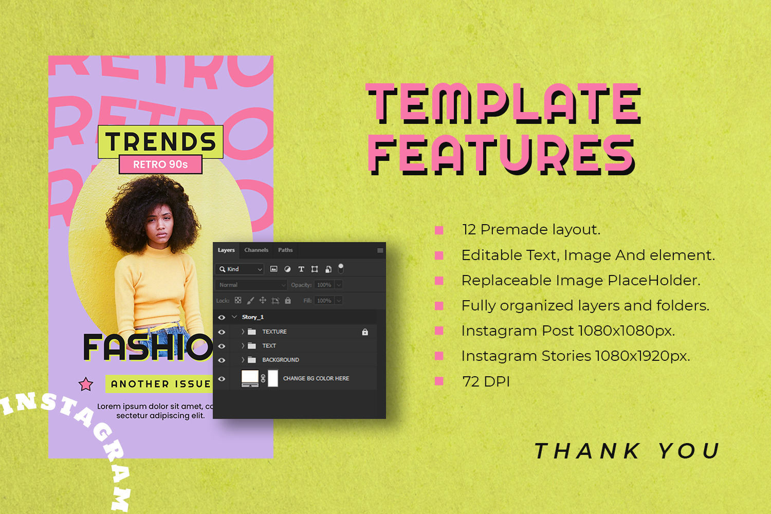 Dinesia Instagram Template