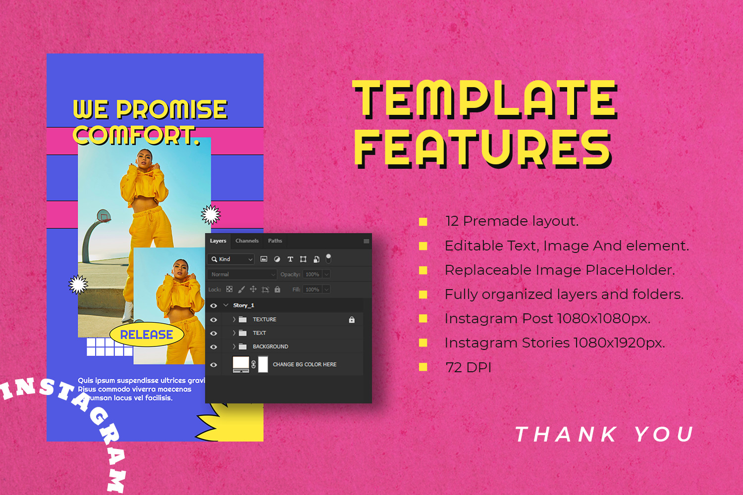 Frinione Instagram Template