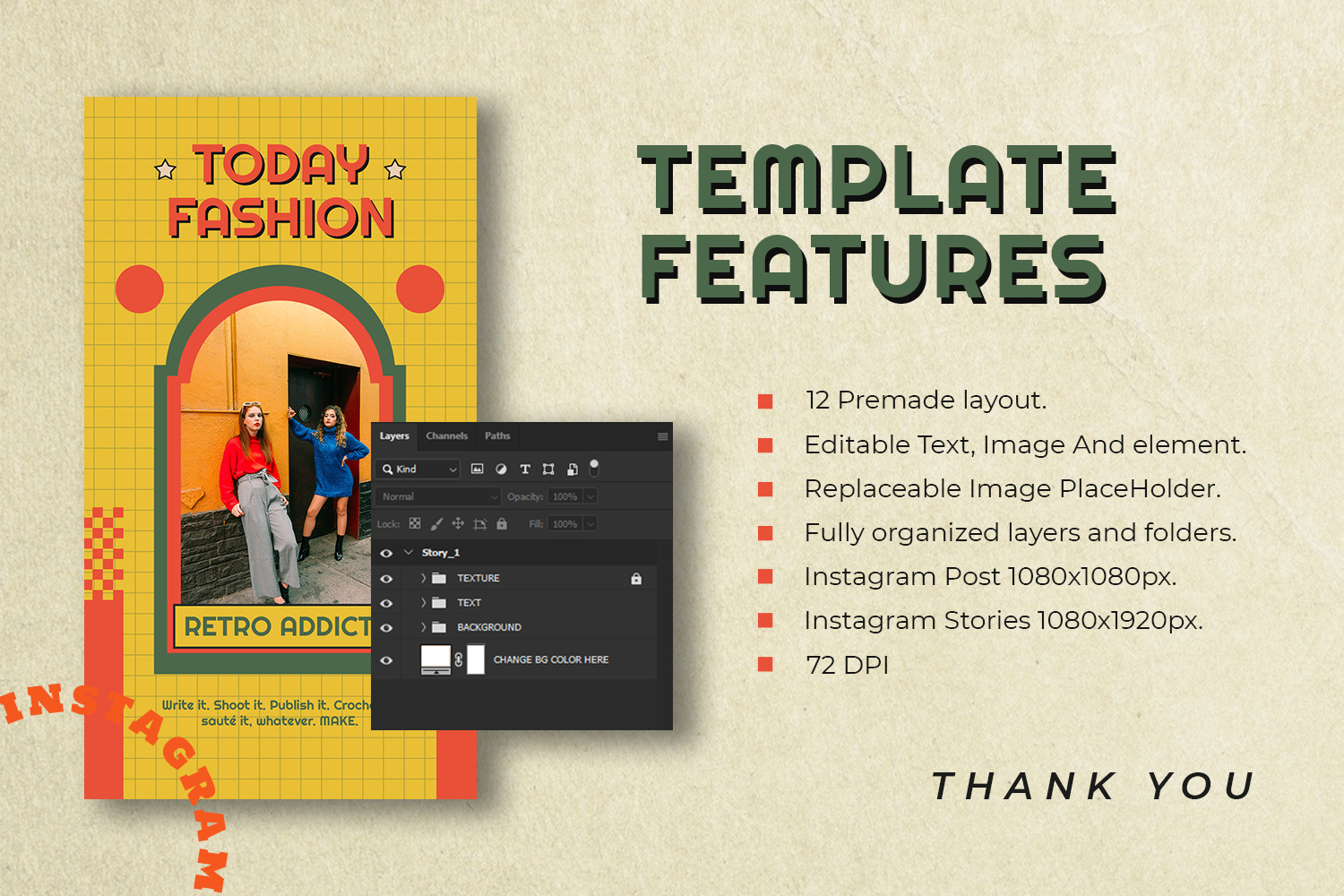 Swerine Instagram Template Swerine Instagram Template