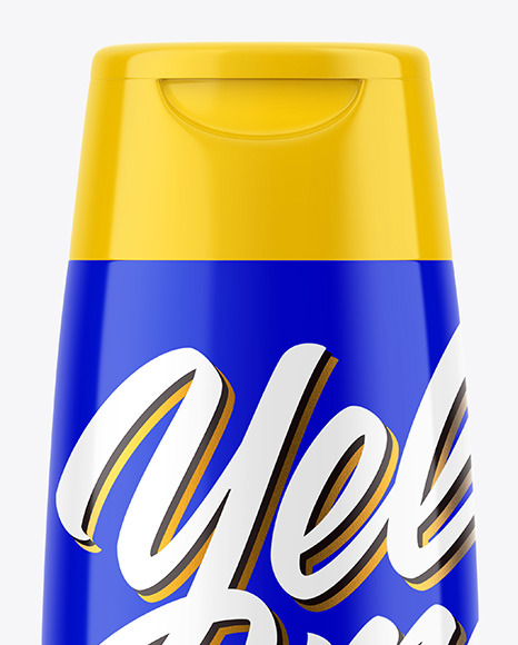 Glossy Shampoo Bottle Mockup