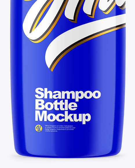 Glossy Shampoo Bottle Mockup