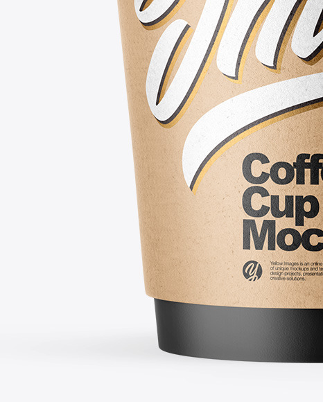 Kraft Coffee Cup Mockup