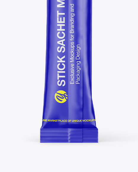 Matte Stick Sachet Mockup