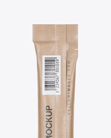 Kraft Stick Sachet Mockup