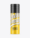 Glossy Aerosol Bottle Mockup