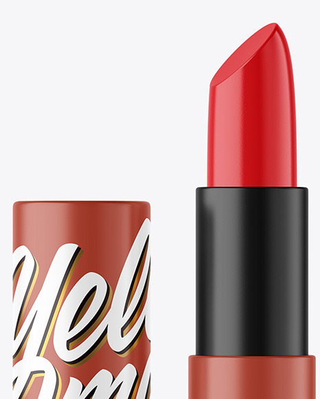 Matte Lipstick Tube Mockup