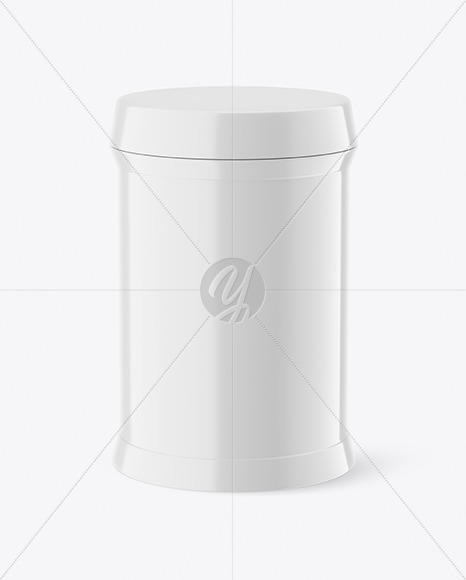 Glossy Plastic Jar Mockup