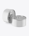 Two Glossy Tin Cans Mockup