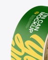 Two Glossy Tin Cans Mockup