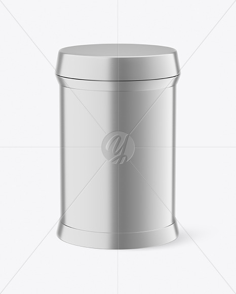 Metallized Plastic Jar Mockup