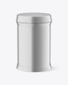 Metallized Plastic Jar Mockup