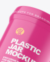 Glossy Plastic Jar Mockup