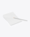 Paper With Pencil Mockup