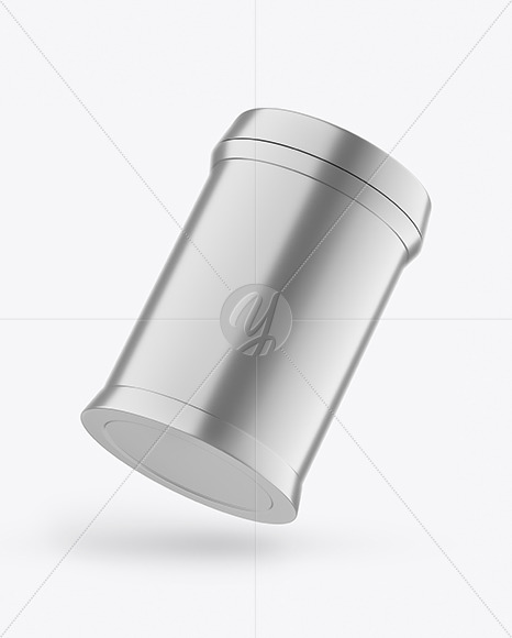 Metallized Plastic Jar Mockup